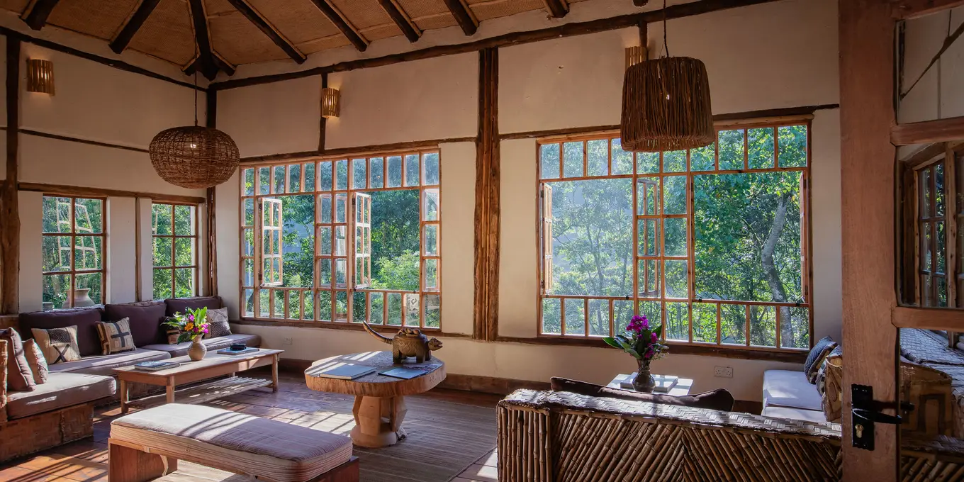 lounge-bwindi-lodge bwindi Impenetrable National Park Uganda