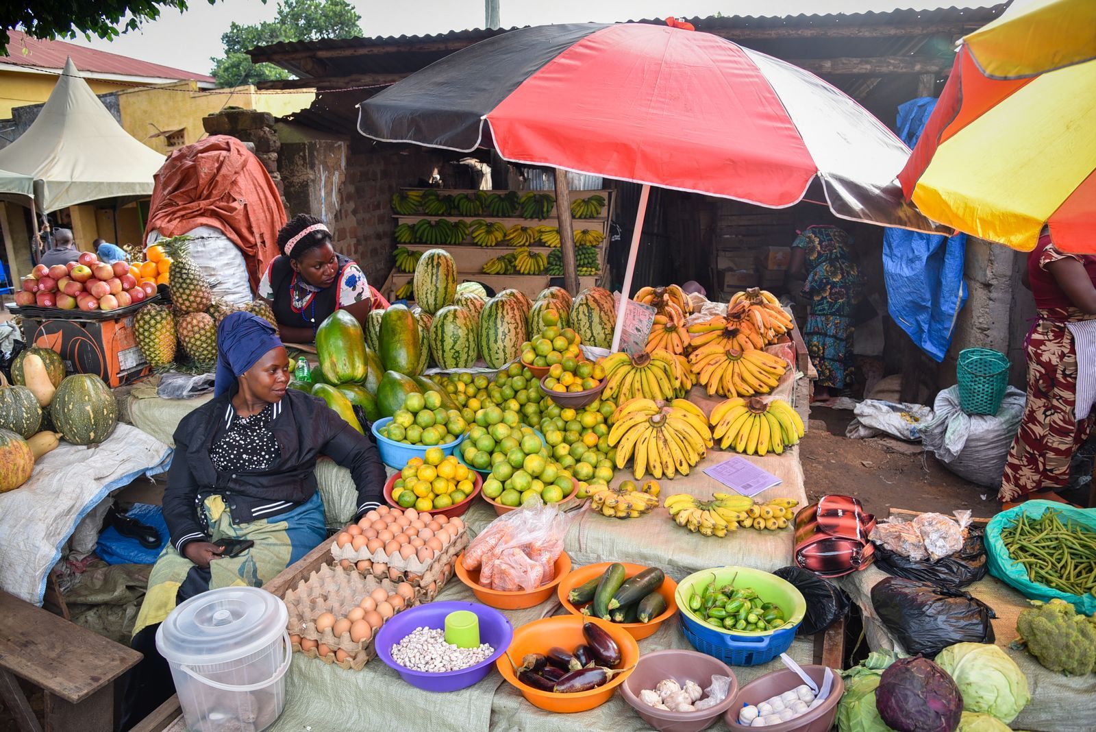 Uganda is known for its fresh fruits.