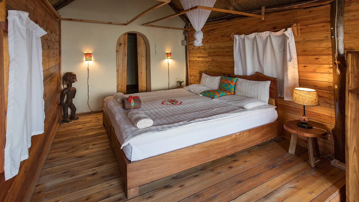 Mutanda Lake Resort is one of the best-value lodges in southwestern Uganda. Set on a quiet peninsula on the stunning Lake Mutanda, the lodge offers incredible views of the lake and the dramatic Virunga Volcanoes. It sits between three important locations—Kisoro town, Mgahinga Gorilla National Park, and Bwindi Impenetrable National Park—making it an ideal base for gorilla trekking and many other exciting nature activities. Simple yet comfortable, the lodge is known for its friendly service, peaceful atmosphere, and wide range of activities both on the lake and in the surrounding parks. Many travellers choose Mutanda Lake Resort because it offers excellent scenery, comfort, and adventure at a very reasonable price.