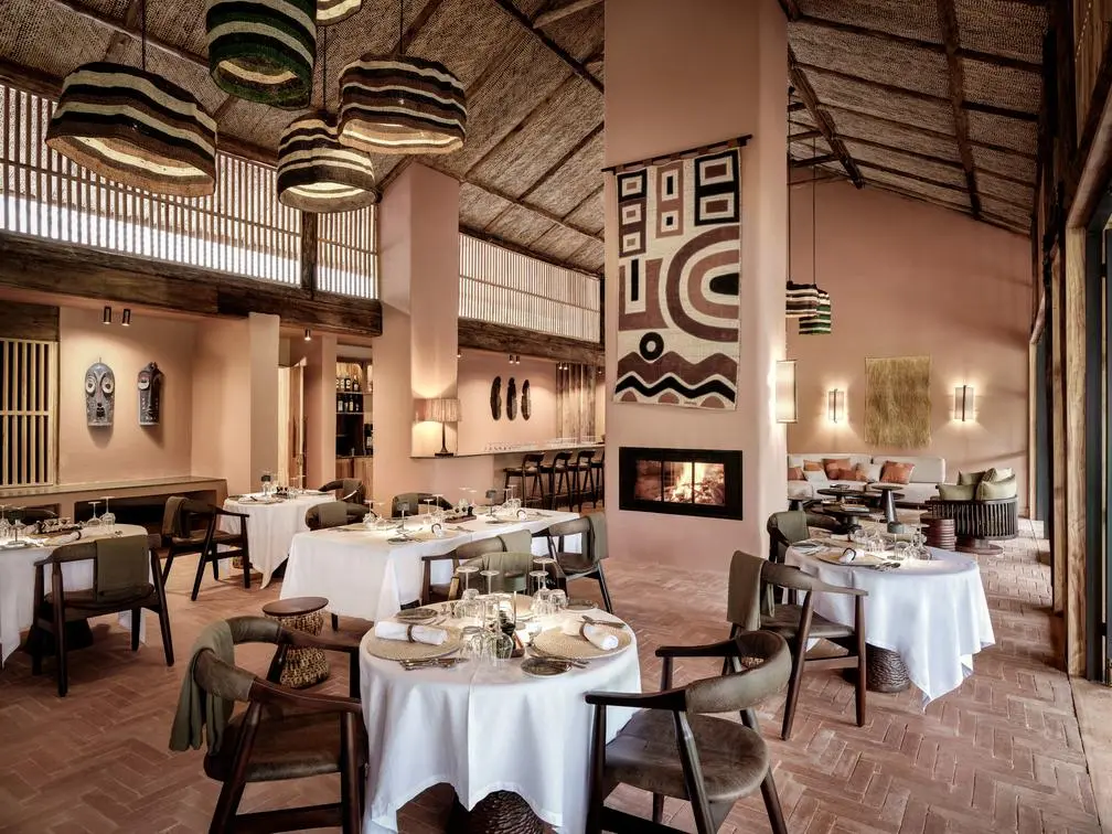 Dinning at Gorilla Forest Lodge