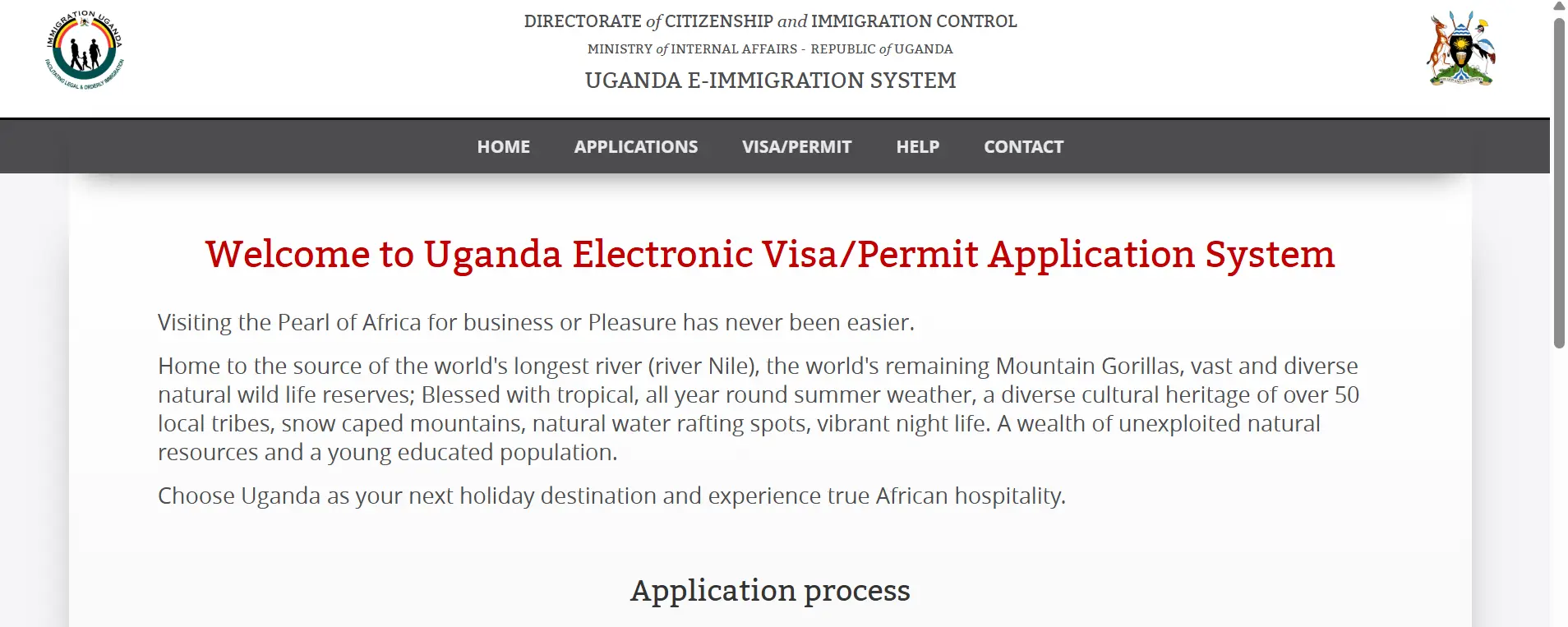 Uganda Visa Application